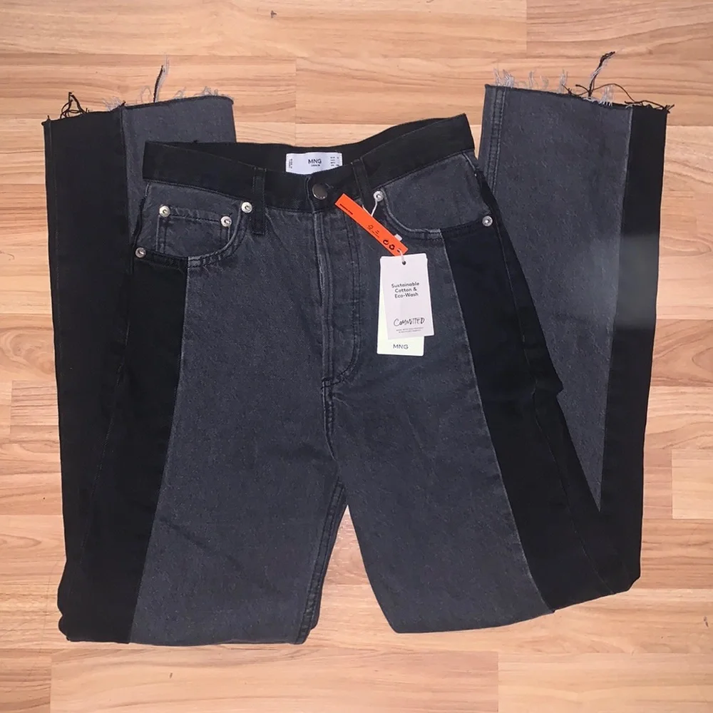 Mango Spliced Jeans Size 1 - Picture 1 of 5